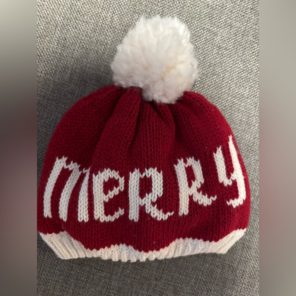 Newborn knit hat. Merry